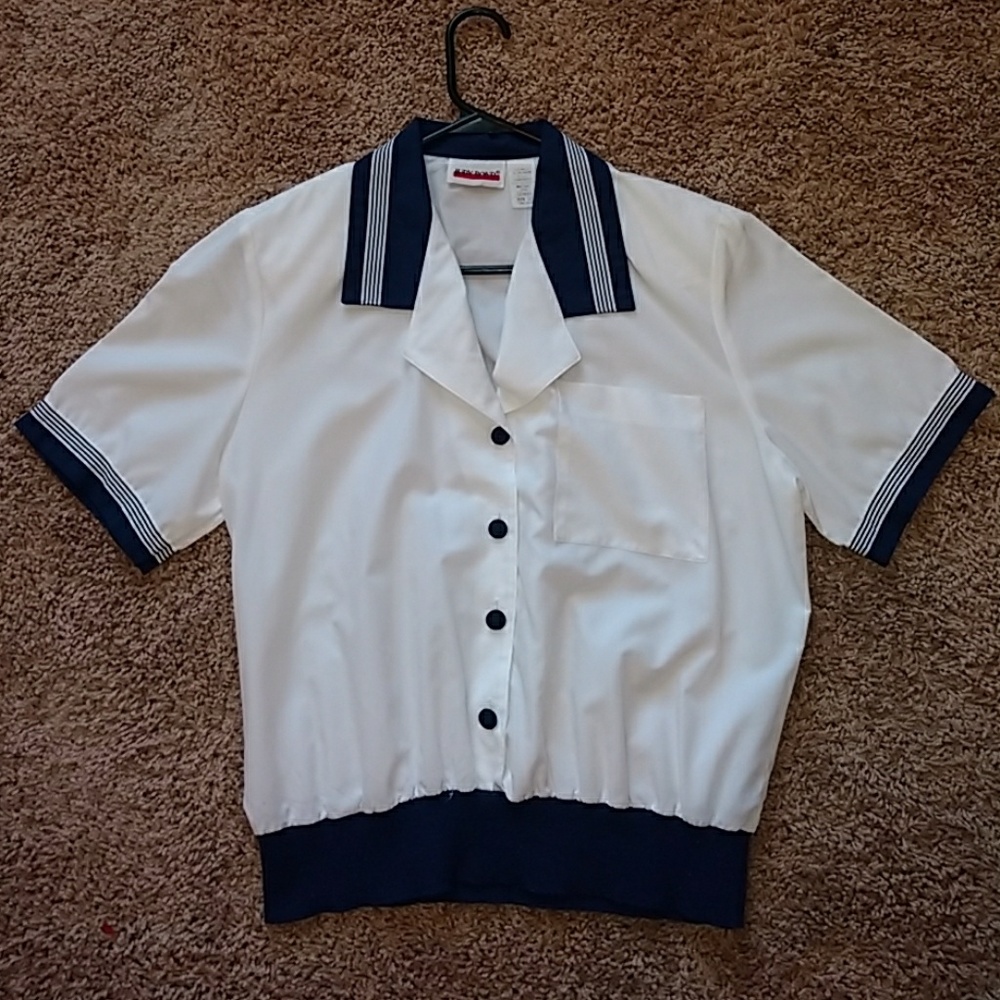 Vintage Short Sleeved Blouse